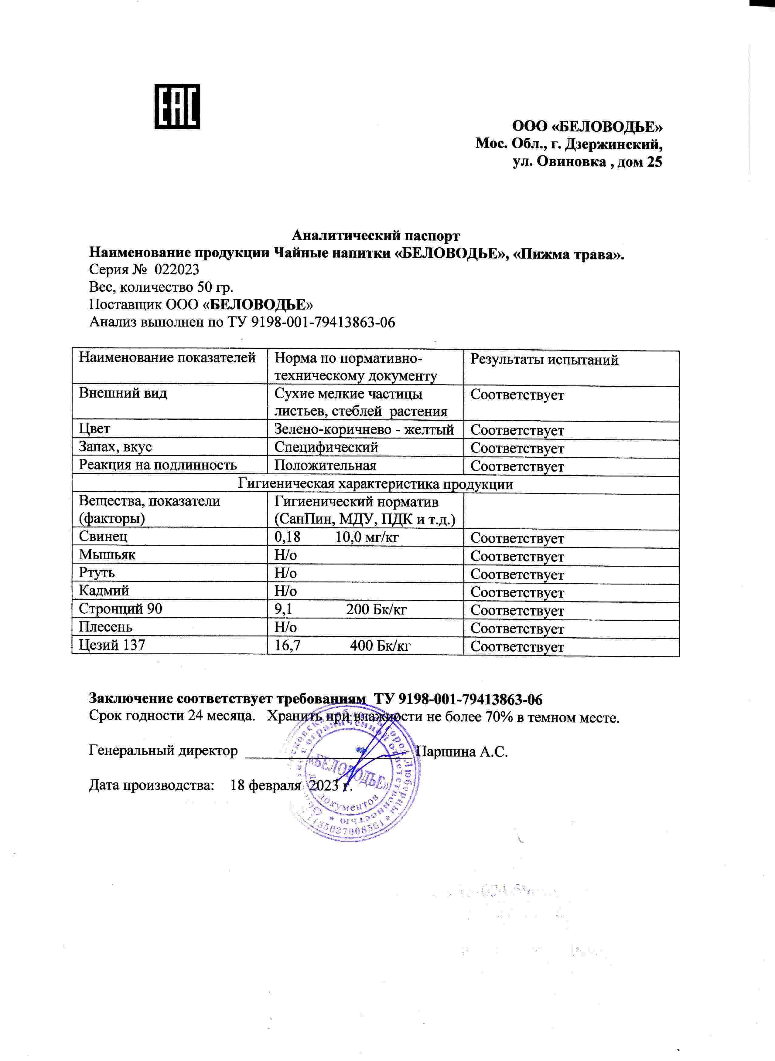 Паспорт №022023